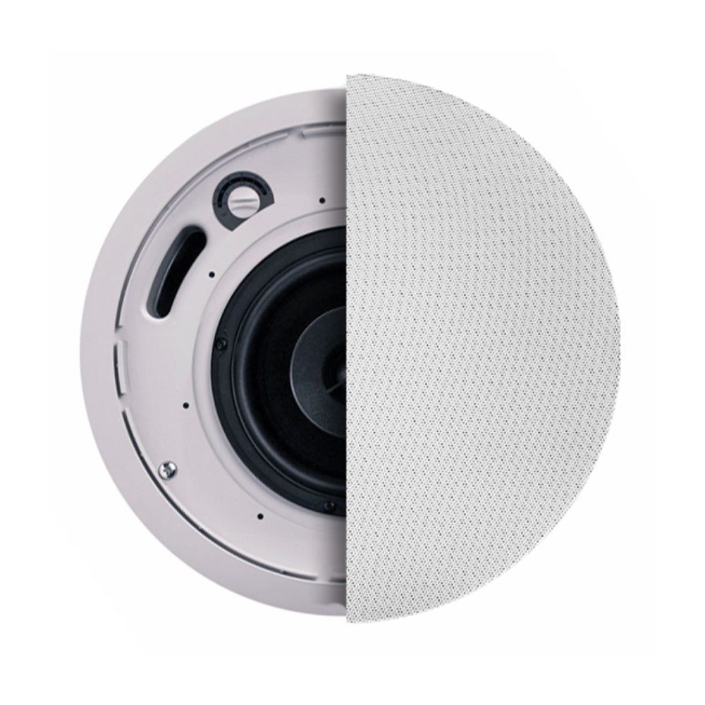 Soundtube CM52S-BGM-II-WH - Two-Way 5.25-Inch In-Ceiling Loudspeaker with Short Can (White)