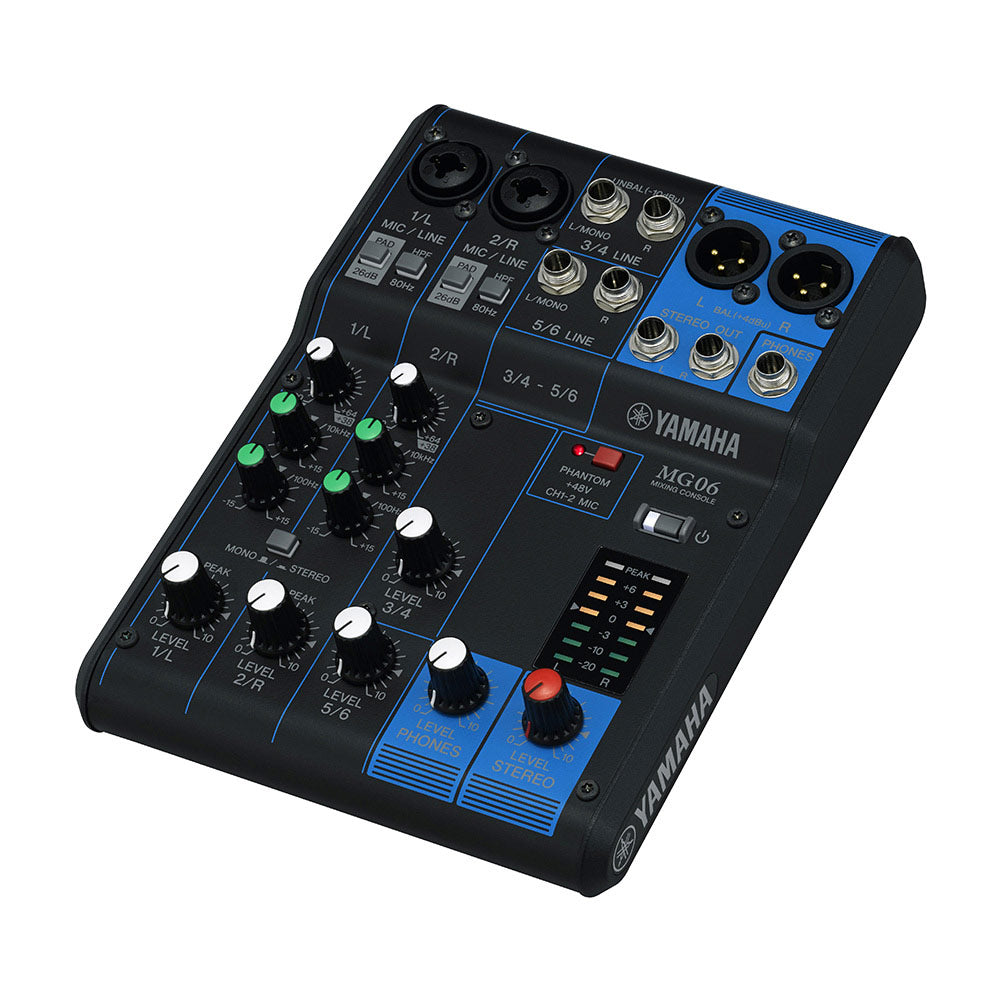 Yamaha MG06 6-Channel Compact Mixer
