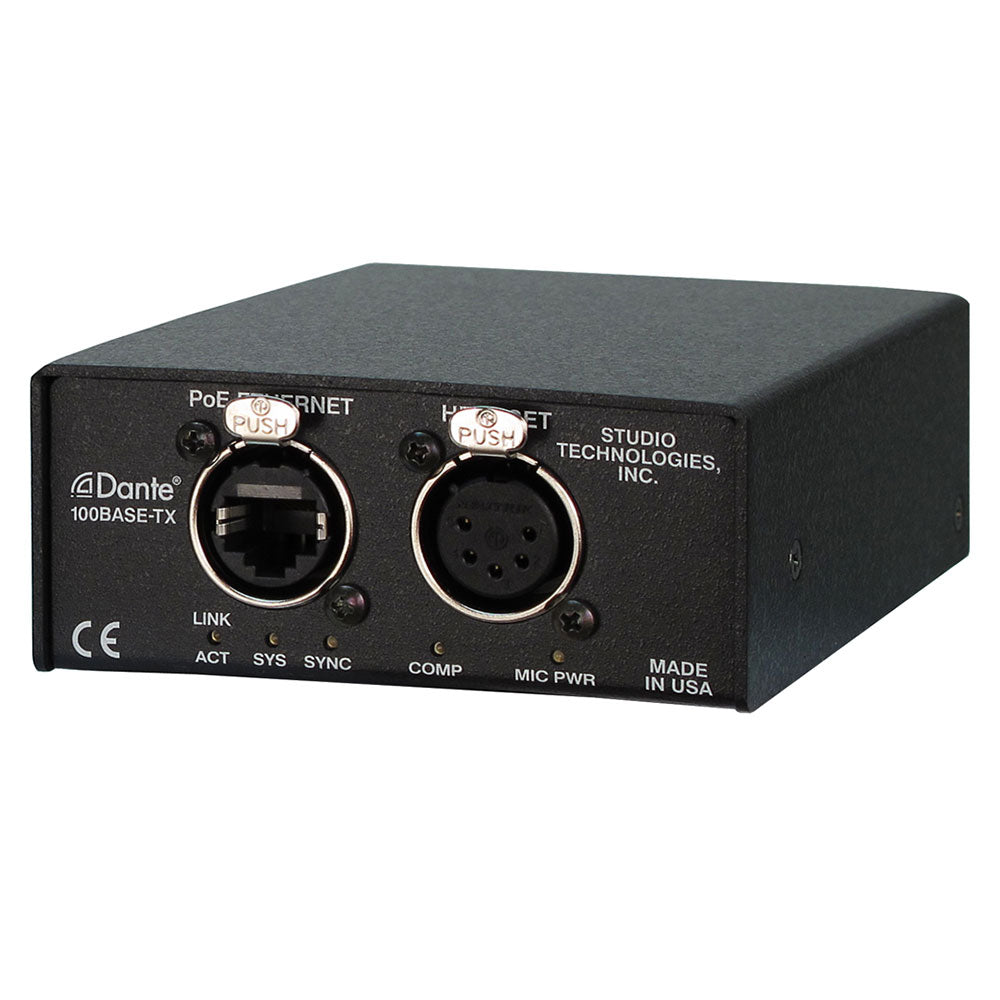 Studio Technologies Model 374A Dante Intercom Beltpack (4-Channel / 5-Pin XLR)