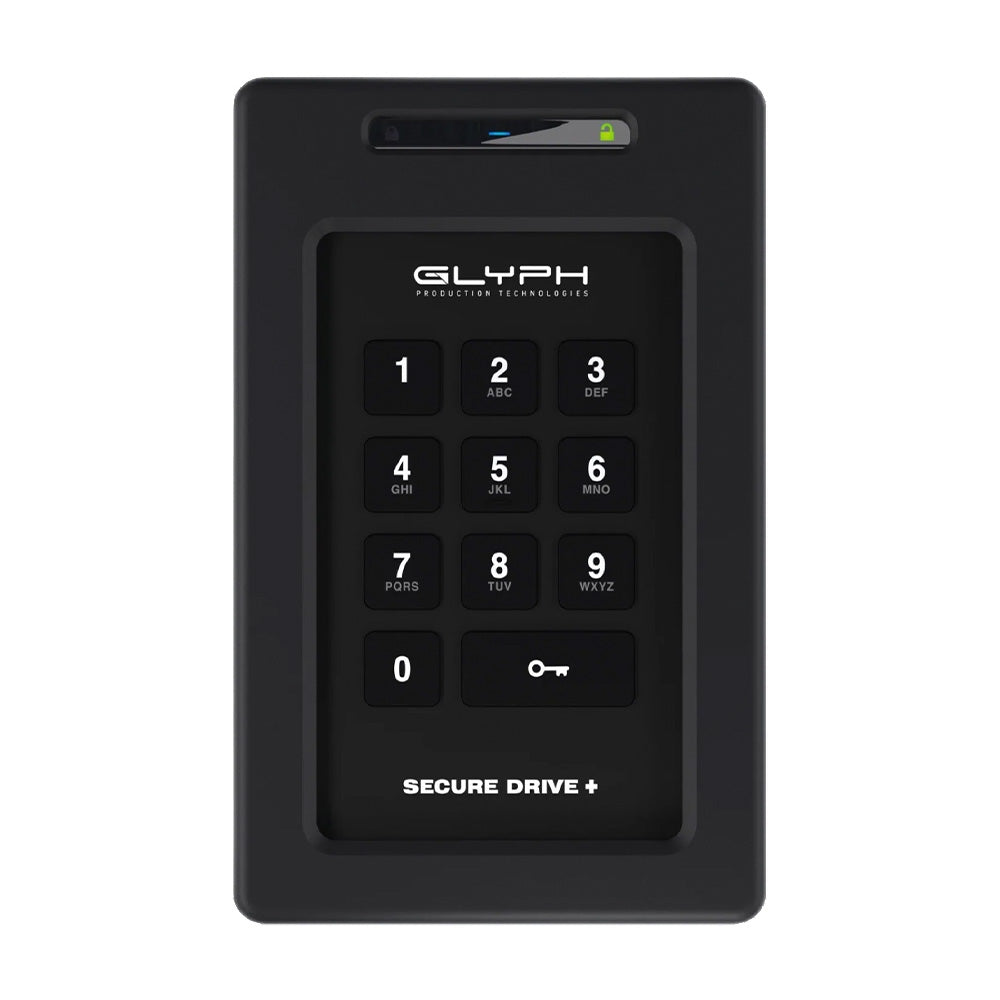 Glyph SecureDrive Plus - Encrypted Portable Hard Drive with Keypad (5 TB)