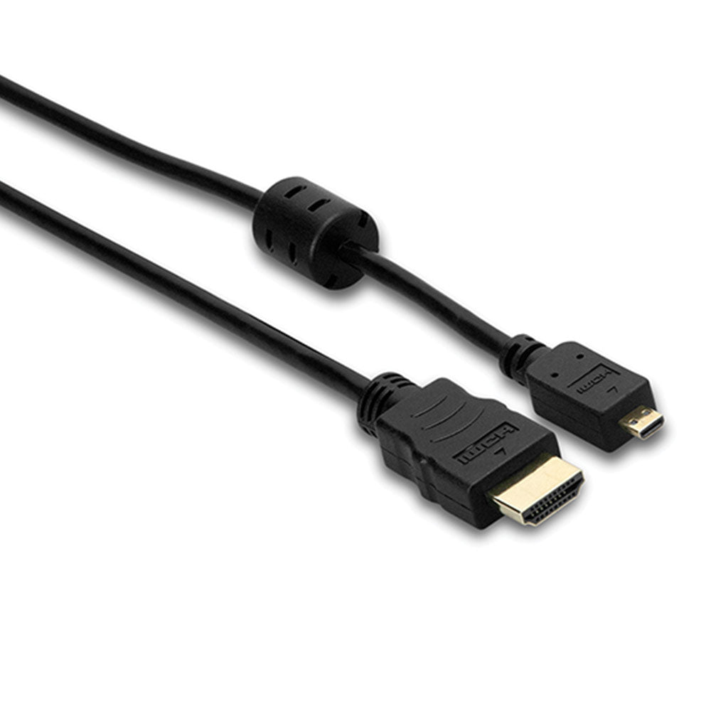 Hosa HDMM-406 High Speed HDMI Cable with Ethernet, HDMI to HDMI Micro, 6 feet