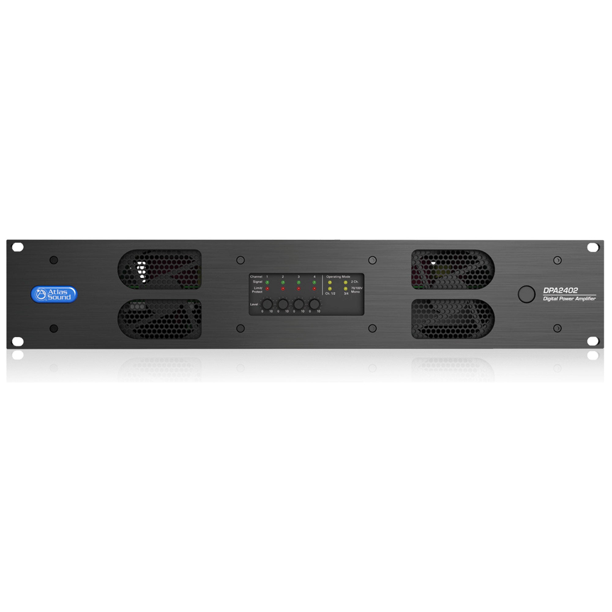 AtlasIED DPA2402 - 2400-Watt 2 Or 4-Channel Configurable Network Power Amplifier