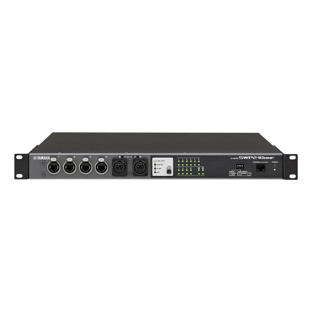 Yamaha SWP2-10MMF - Dante Network Switch with Multi-Mode Fiber Ports