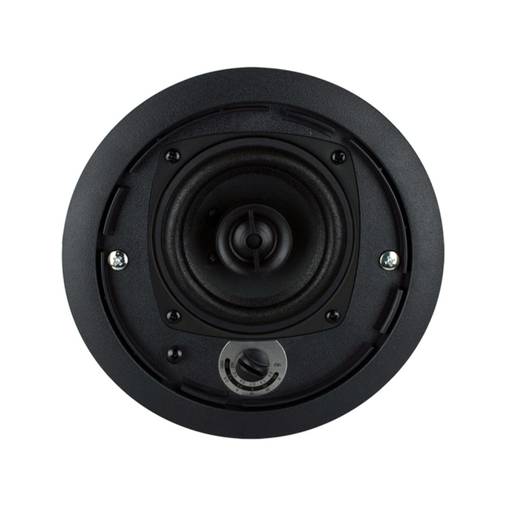 Soundtube CM42-EZS-II-BK - Two-Way 4-Inch In-Ceiling Loudspeaker with Short Can (Black)