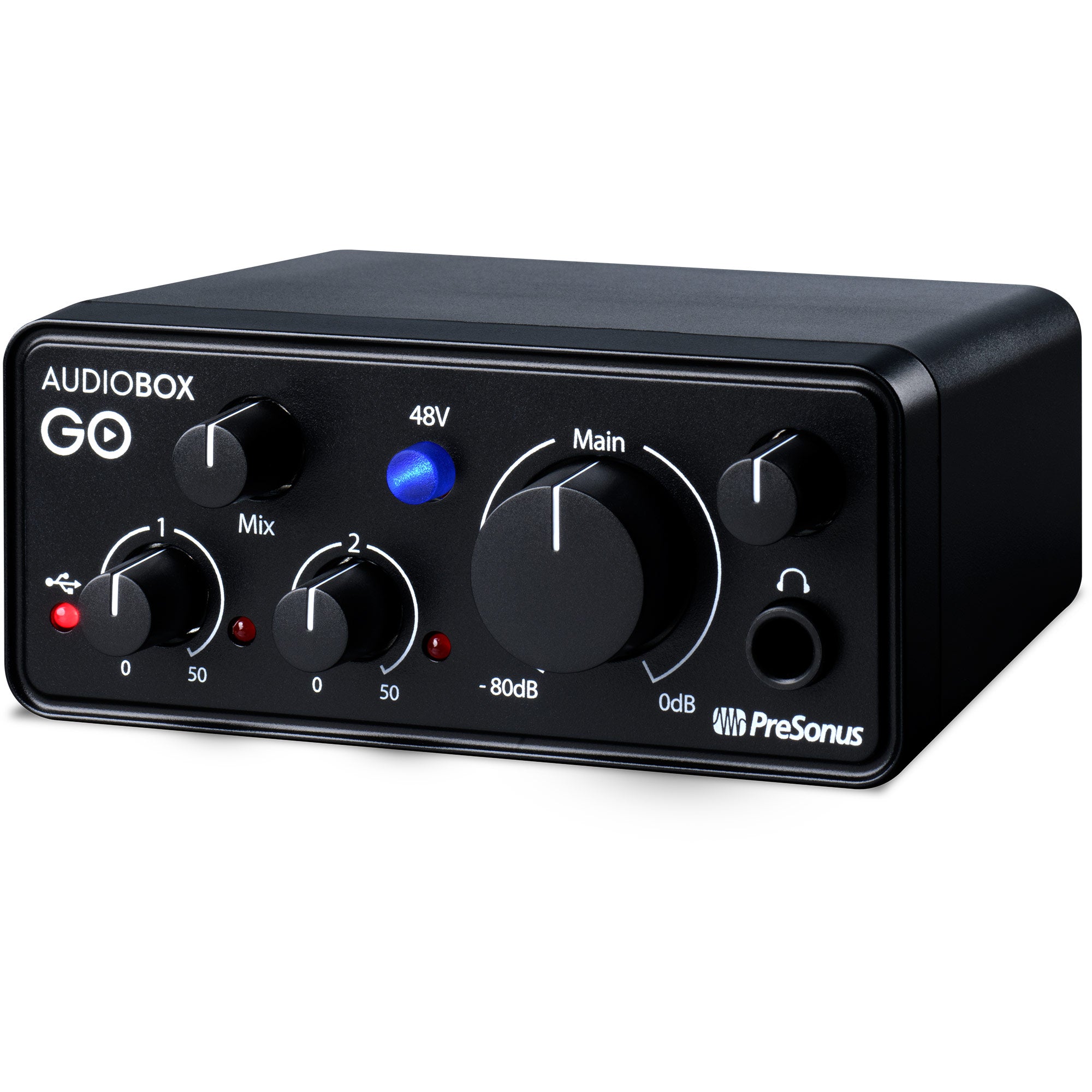 PreSonus AudioBox GO - Ultra-Compact Mobile 2x2 USB Audio Interface