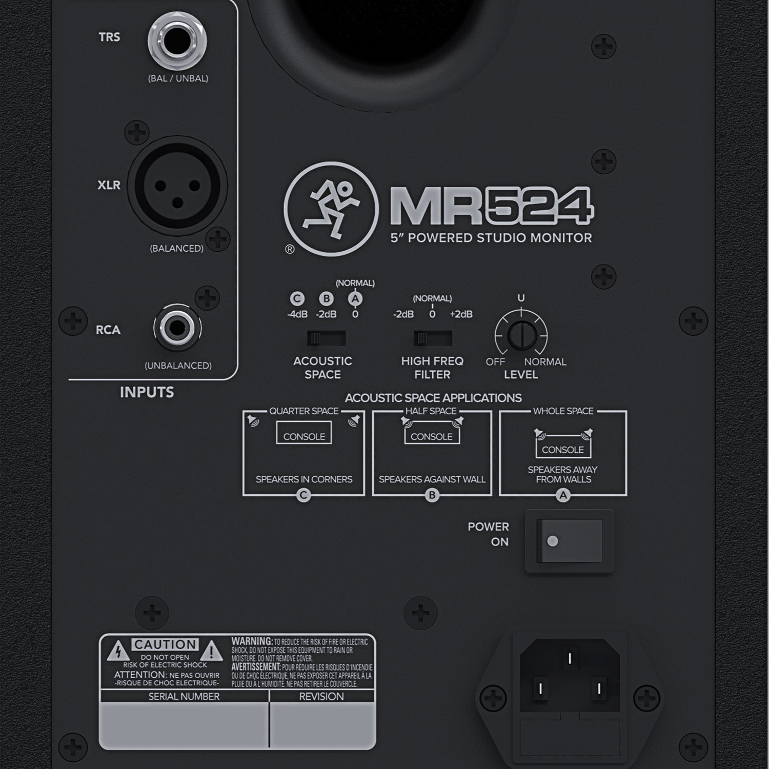 Mackie MR524 5-Inch Powered Studio Monitor (Single)
