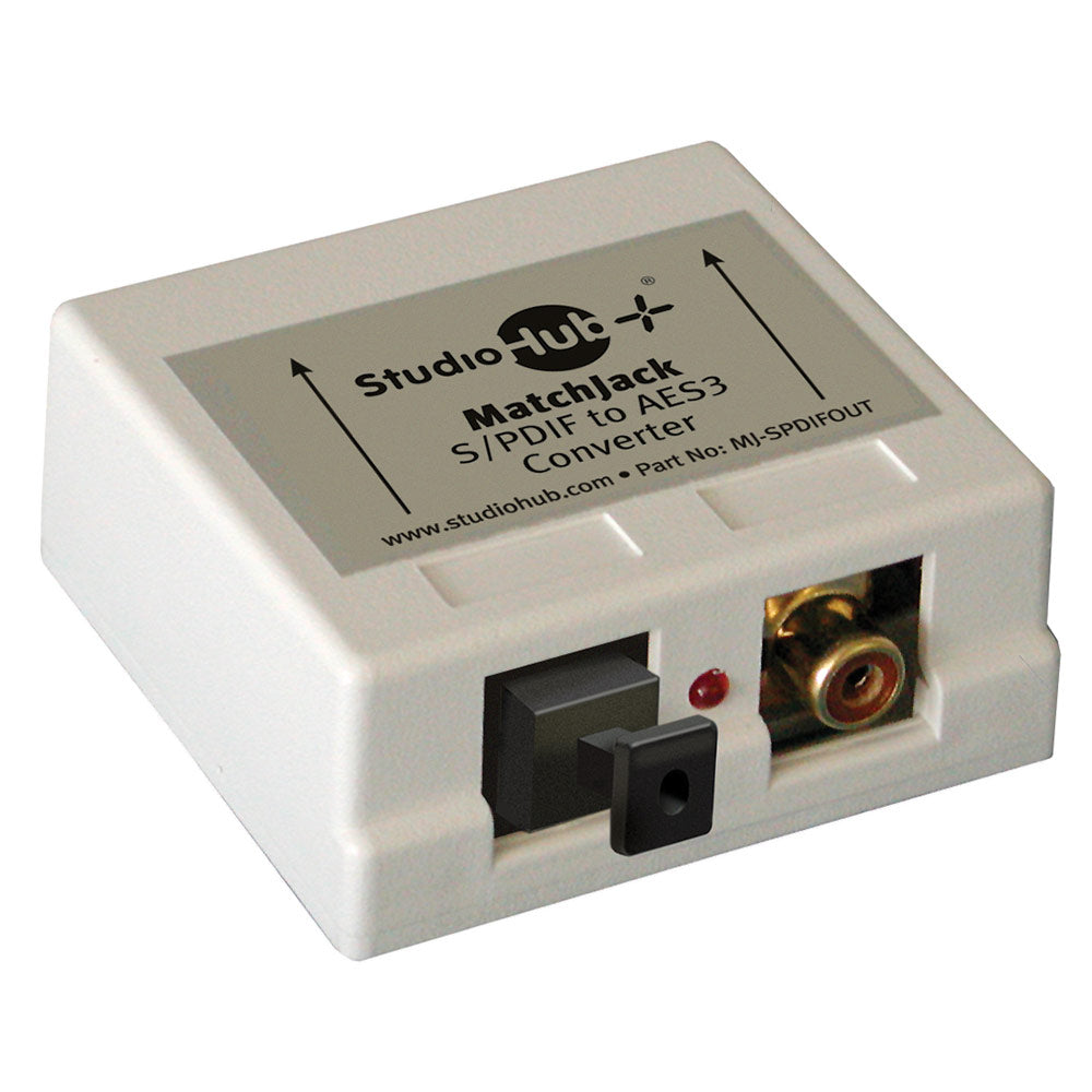 StudioHub MJ-SPDIFOUT S/PDIF to AES/EBU Converter