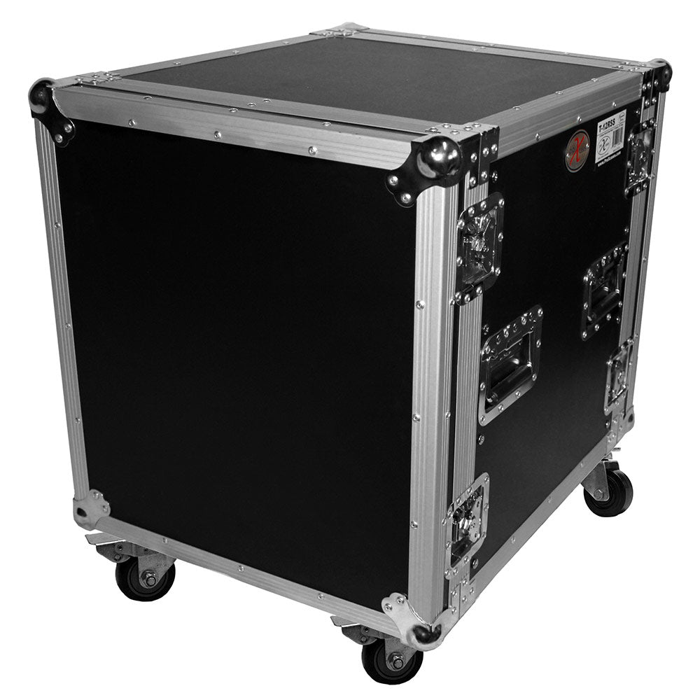 ProX T-12RSS - 12U Vertical Rack, 4" Blue Casters