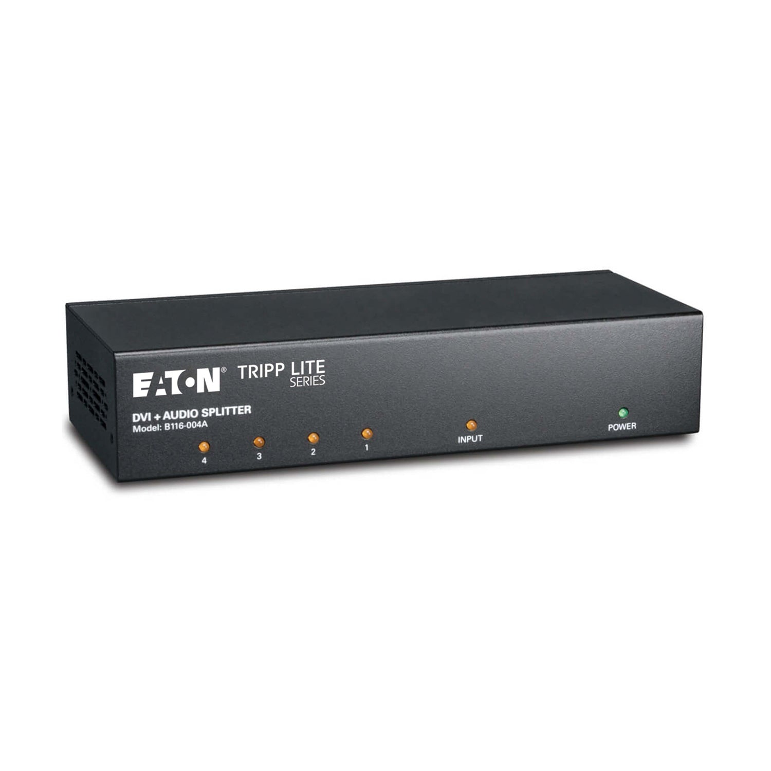 Tripp-Lite B116-004A - 4-Port DVI Splitter with Audio and Signal Booster