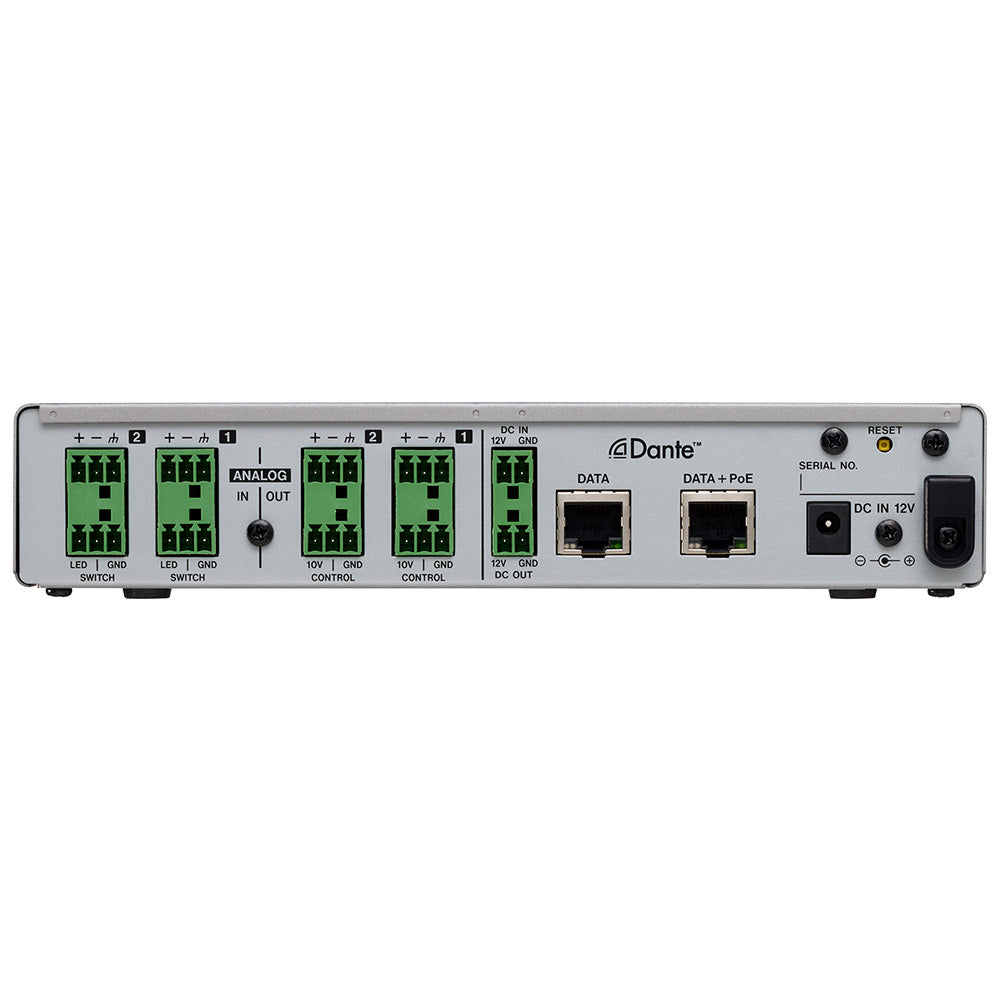 Tascam MM-2D-E - 2-Channel Mic/Line Input/Output Dante Converter with built-in DSP Mixer