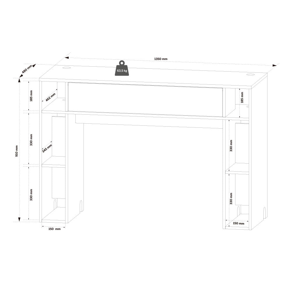 Glorious Modular Mix Station - DJ Console with Storage Options (White)