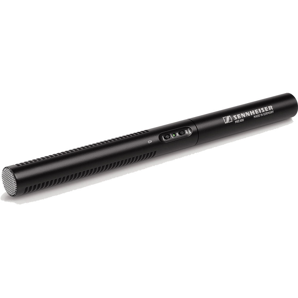 Sennheiser MKE 600 Camcorder Shotgun Microphone Phantom / Battery Powered