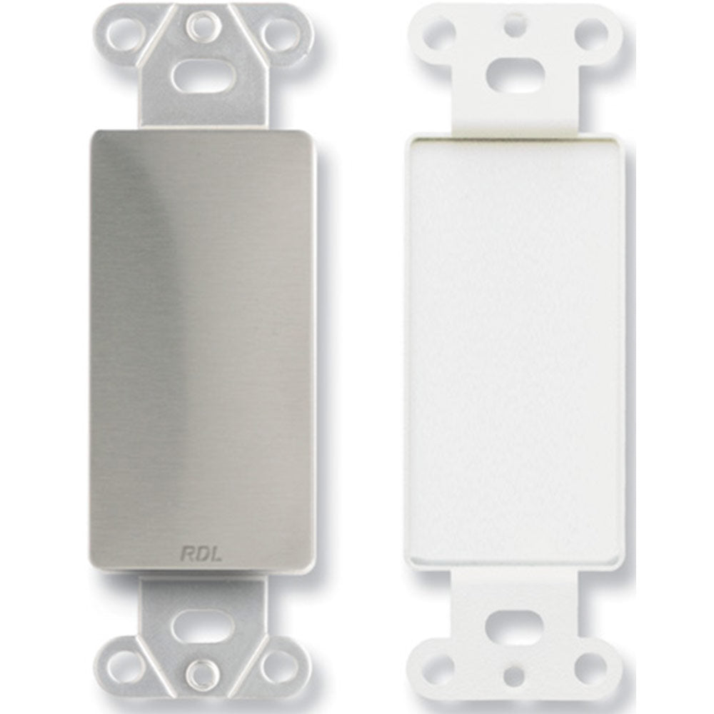 RDL DS-Blank D Style Plate with No Jack Cut Out - Stainless Steel