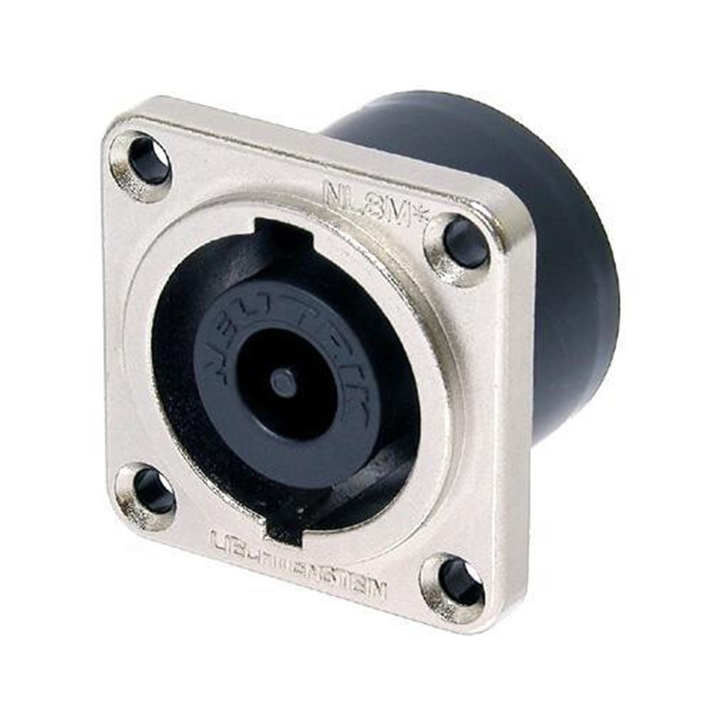 Neutrik NL8MD-V - Receptacle Speakon 8 Pole - PC Vert - NLT Style - Nickel