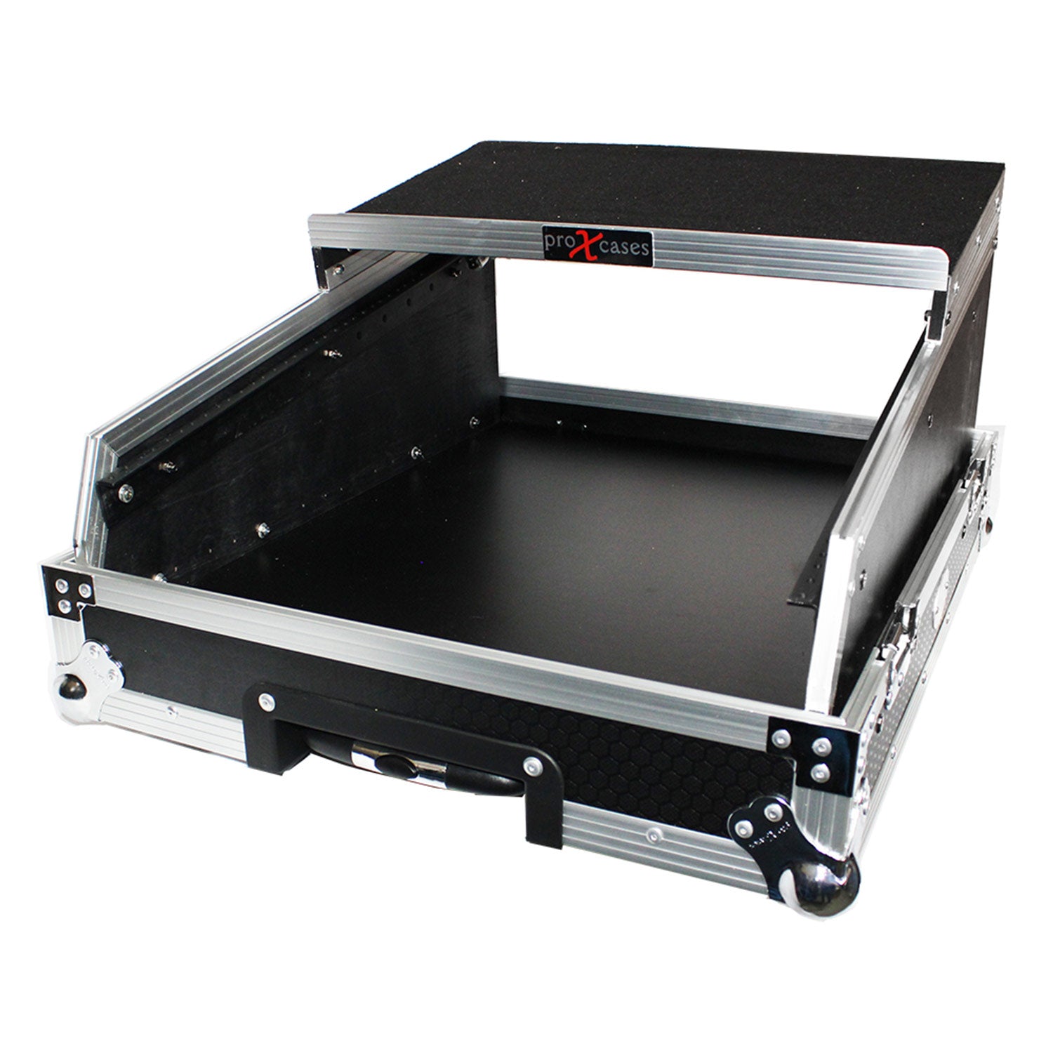 ProX XS-19MIX14ULTHW - Rack Mount 19" Mixer W/ 14U Slantpull Out Handle & Sliding Laptop Shelf