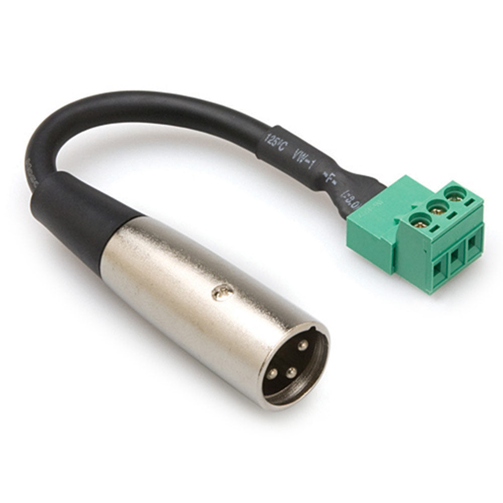 Hosa PHX-106M-BULK Low-voltage Adaptor, PHX3M to XLR3M, 6 inches