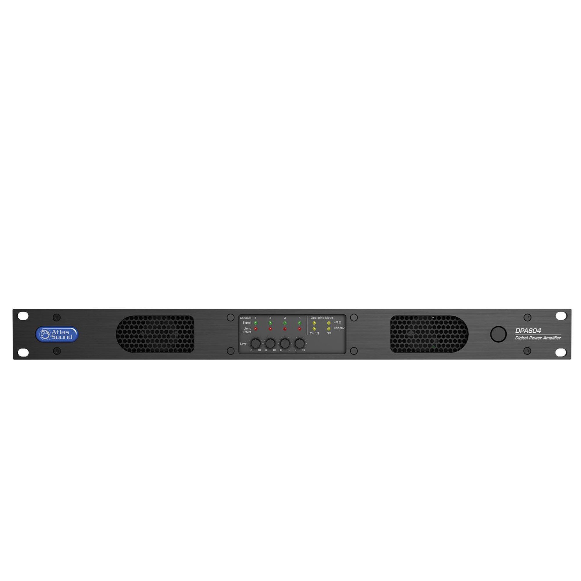 AtlasIED DPA804 - 800-Watt 4-Channel Configurable Network Power Amplifier