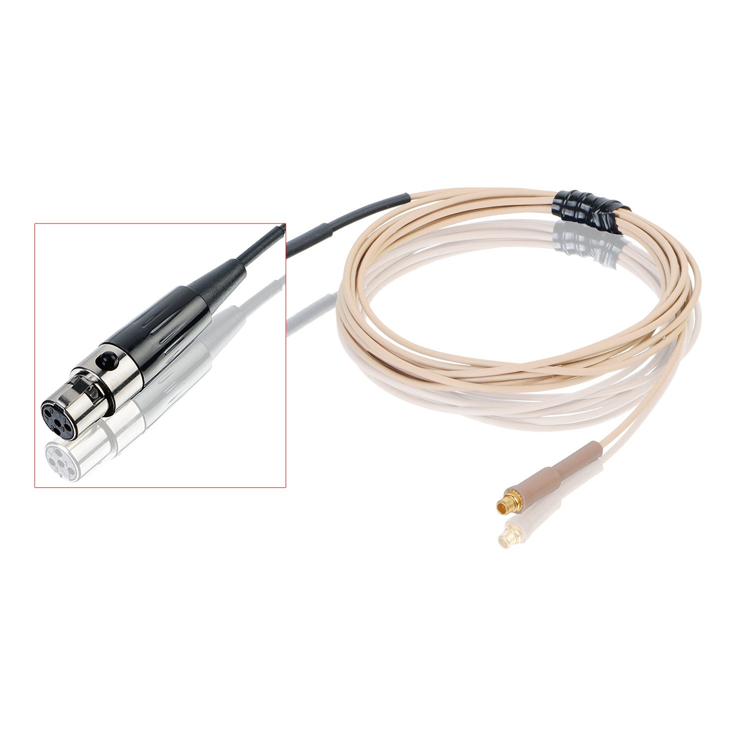 Countryman E6CABLEL1SL E6 Snap On Cable (Light Beige/1mm/TA4F)