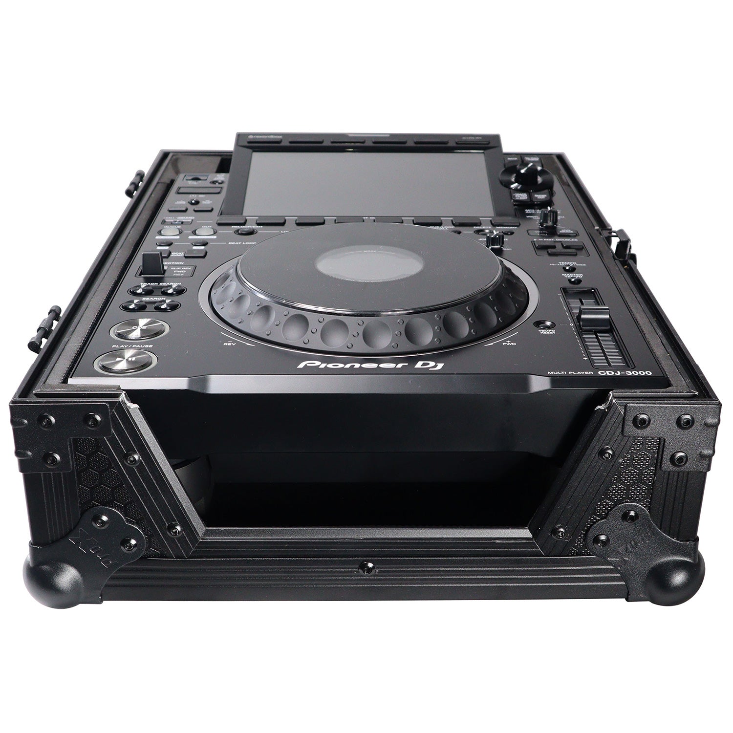 ProX XS-CDBL - Flight Case for Large Format CD-Media Player (Black on Black)