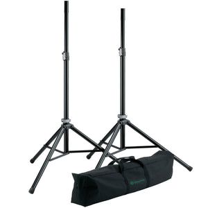 K + M 21449 Live Speaker Stand Package with Bag (Black)