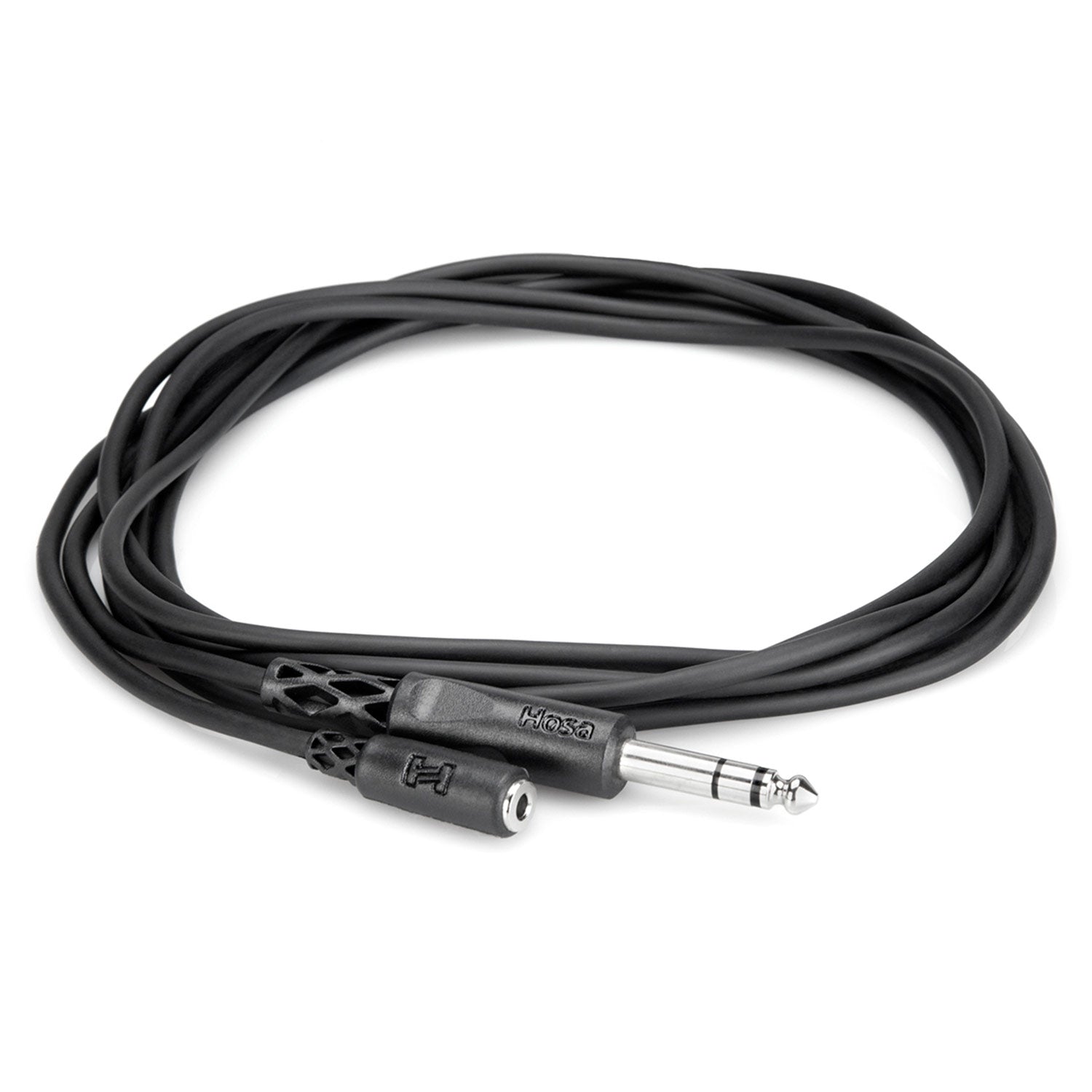 Hosa MHE-310 Headphone Adaptor Cable, 3.5 mm TRS to 1/4 inch TRS, 10 feet