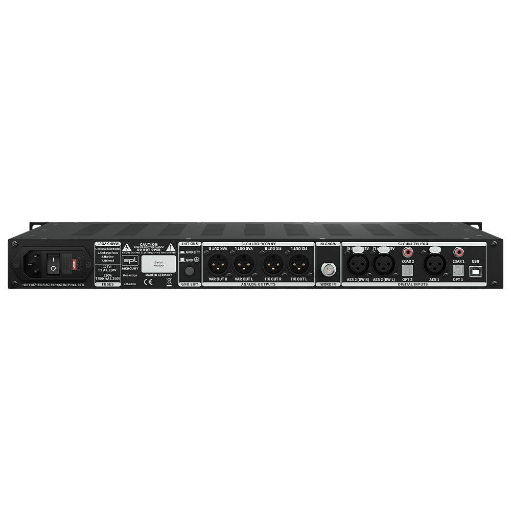 SPL Mercury - Mastering D/A Converter (Black)
