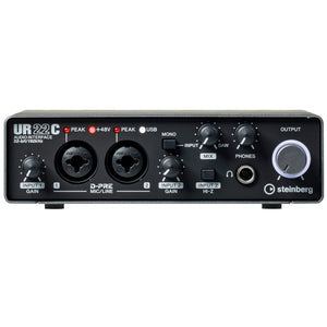 Steinberg UR22C - 2-In/2-Out USB-C Interface for Mac/Windows/iOS