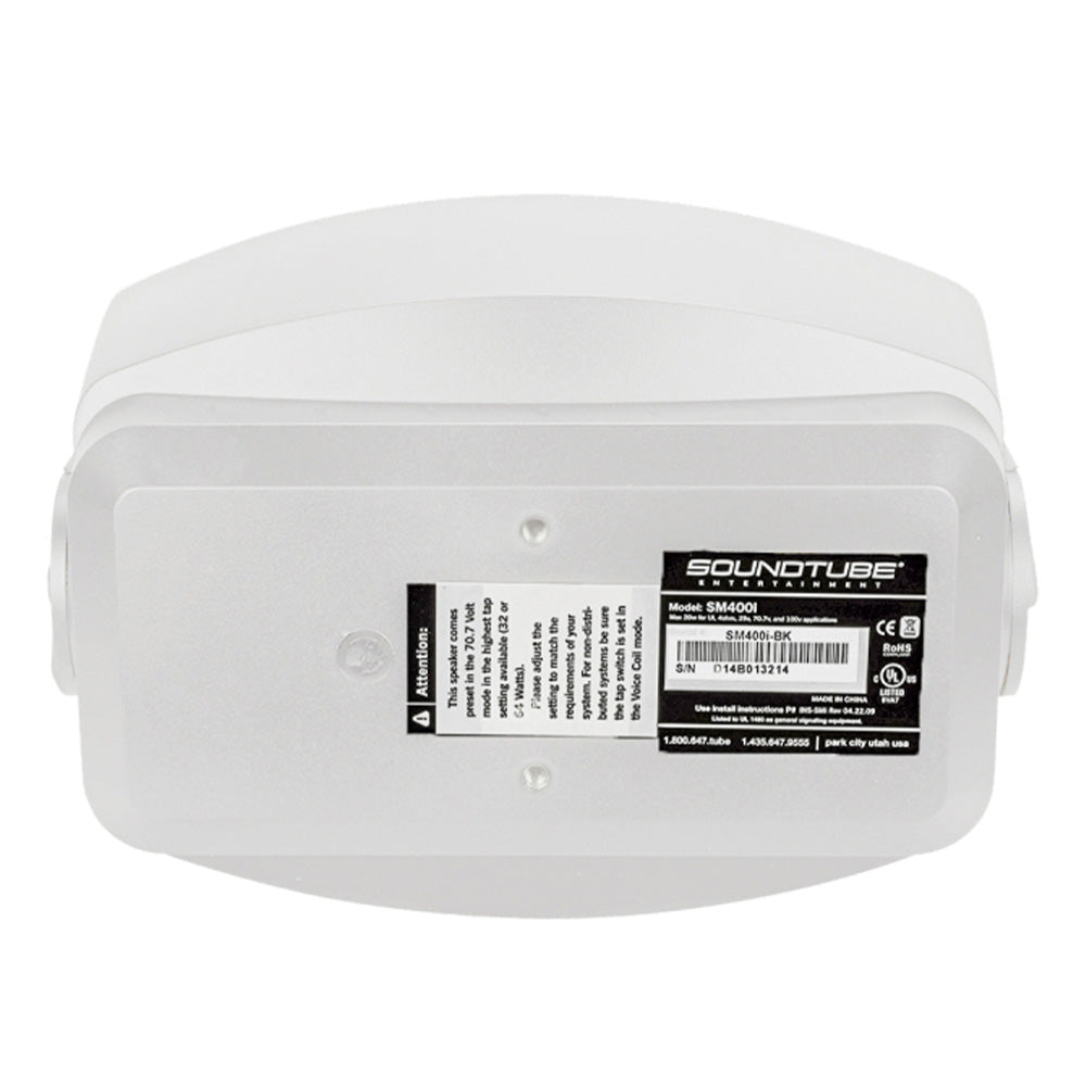 Soundtube SM400i-WH - Two-Way 4-Inch Surface Mount Loudspeaker (White)