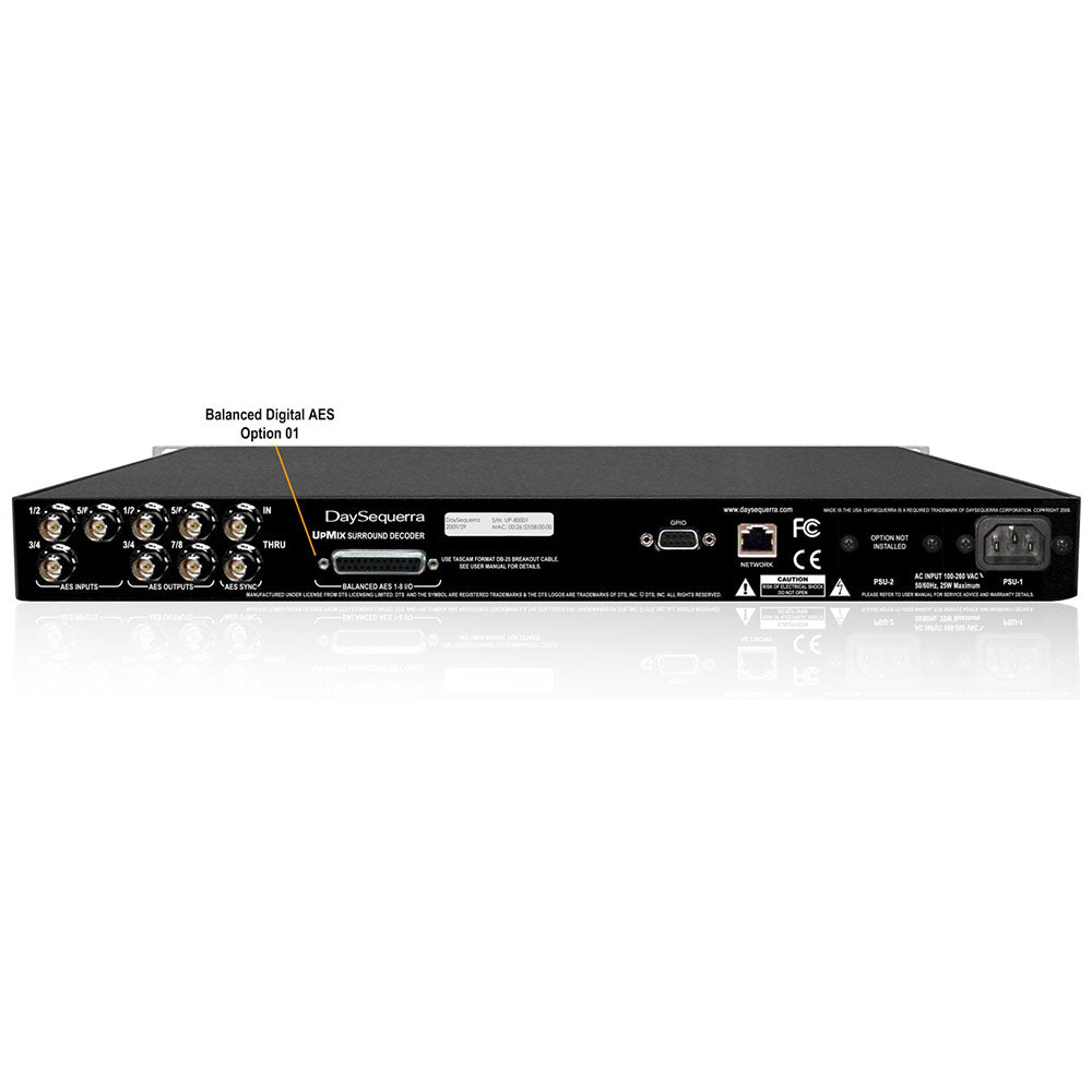 DaySequerra Upmix Stereo to 5.1 Surround DTS Neural Broadcast Format Converter