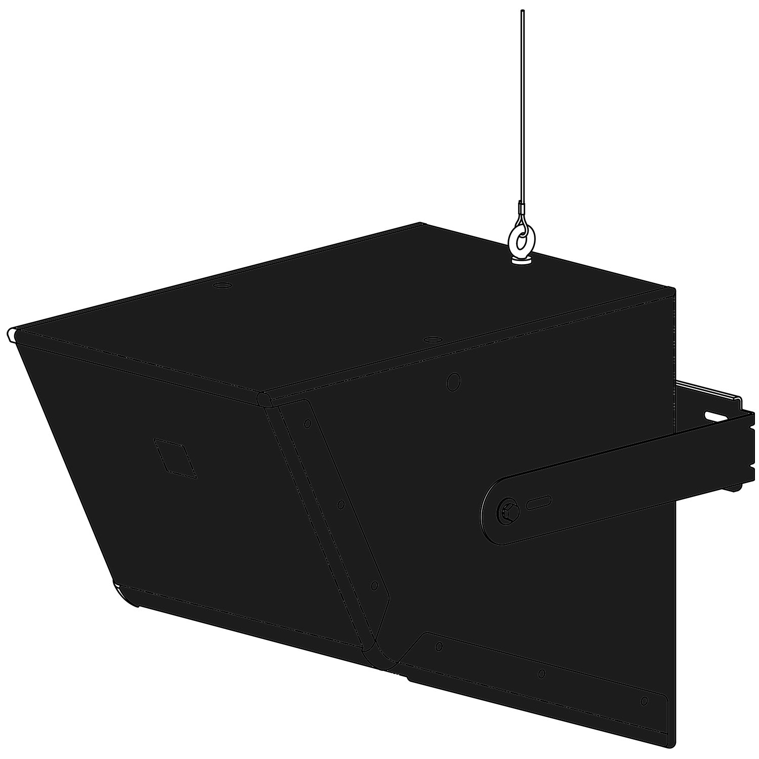 Electro-Voice EVC-UB3 - U-Bracket for EVC-1122-VI Loudspeakers (Black)