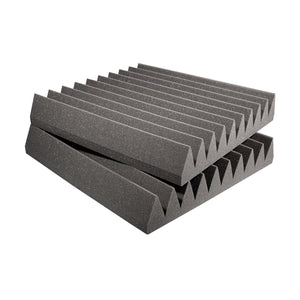 Auralex 4" StudioFoam Wedge - 2x2 Foot Absorption Panel (Charcoal / Box of 6)