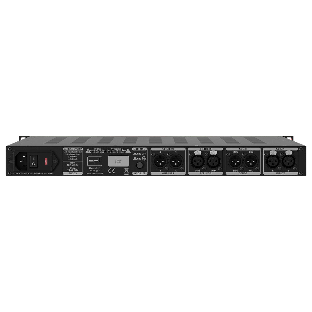 SPL Gemini - M/S Mastering Processor (All Black)