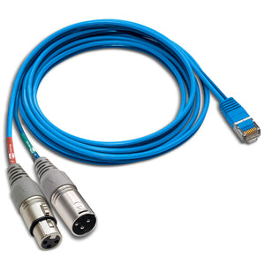 StudioHub CABLE-XLRMF Dual XLR (Female) / XLR (Male) to RJ-45 (Male) 6-Foot Adapter Cable