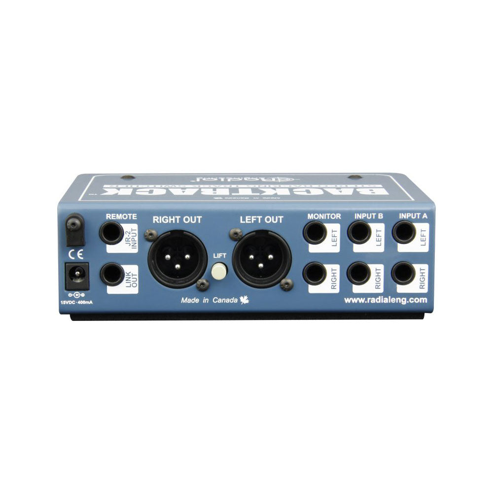 Radial Engineering Backtrack - Stereo Backing Track Source Switcher