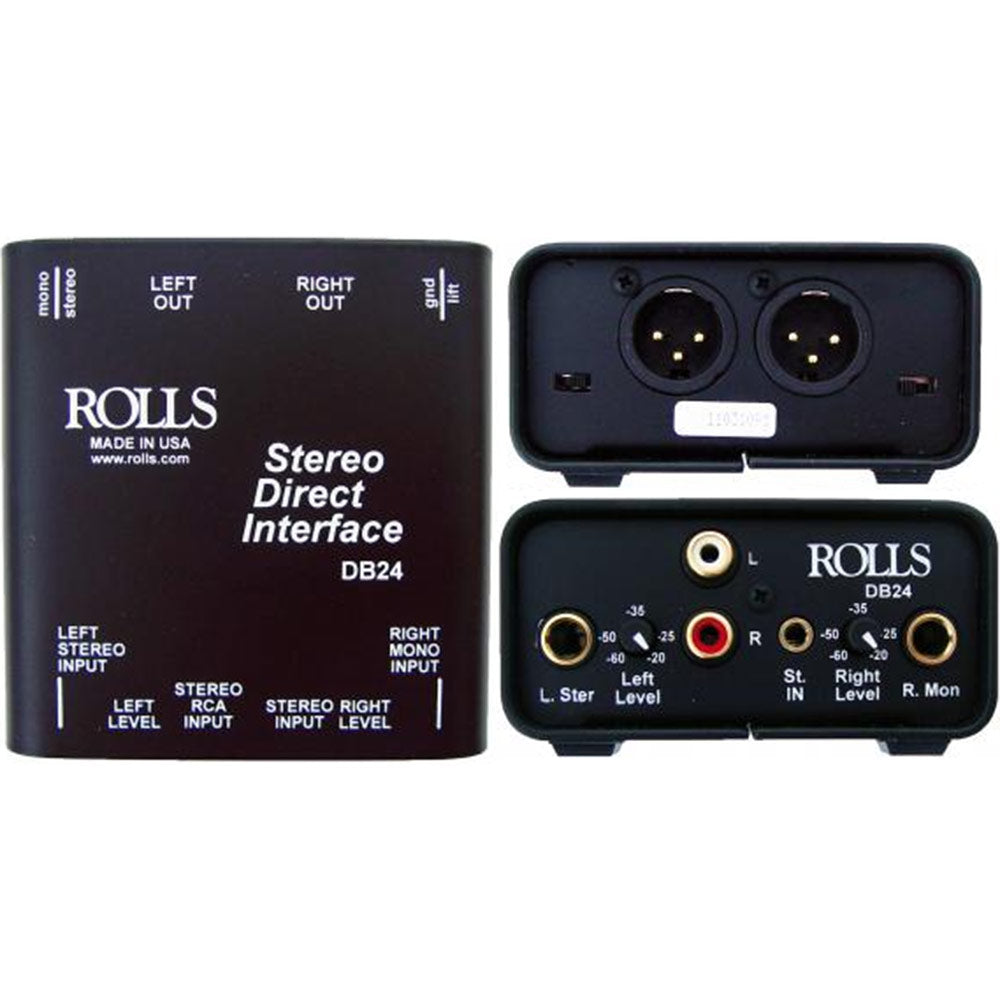 Rolls DB24 Stereo Direct Interface w/ Balanced XLR Outputs