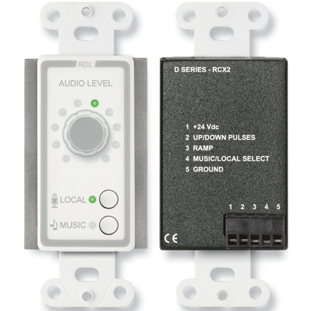 RDL D-RCX2 Room Control for RCX-5C Room Combiner (White)
