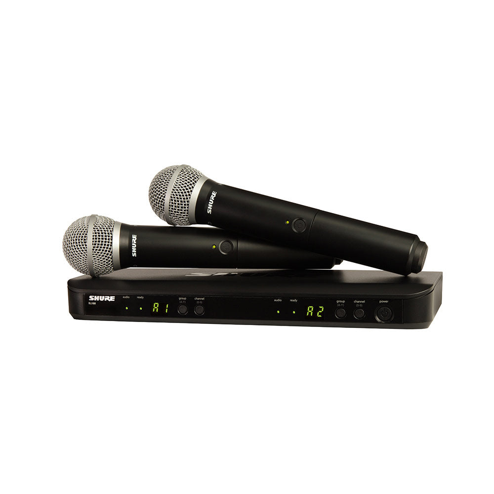 Shure BLX288/PG58 Dual Handheld Wireless System (H10 Band - 542 - 572 MHz)