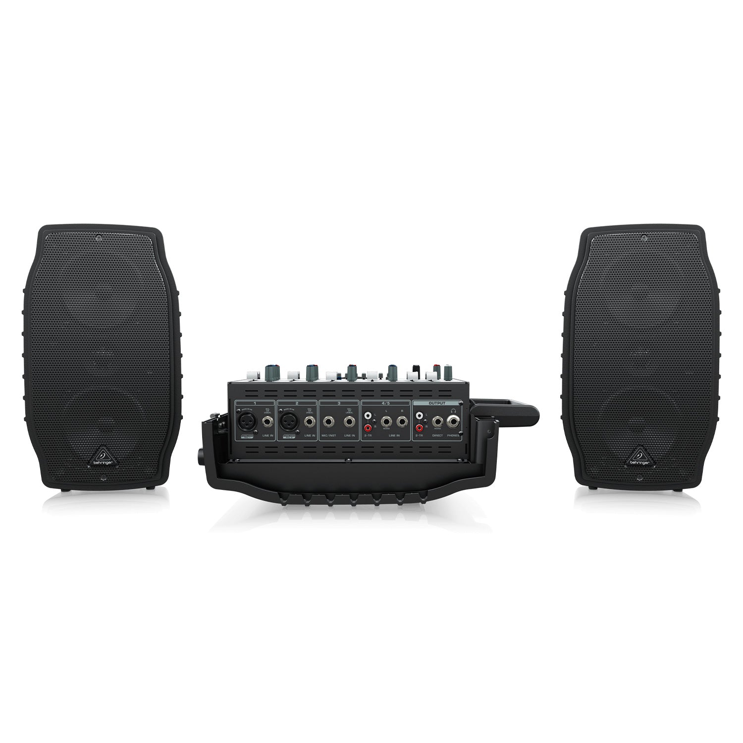 Behringer PPA200 - Ultra-Compact 200W 5-Channel Powered Mixer with Wir