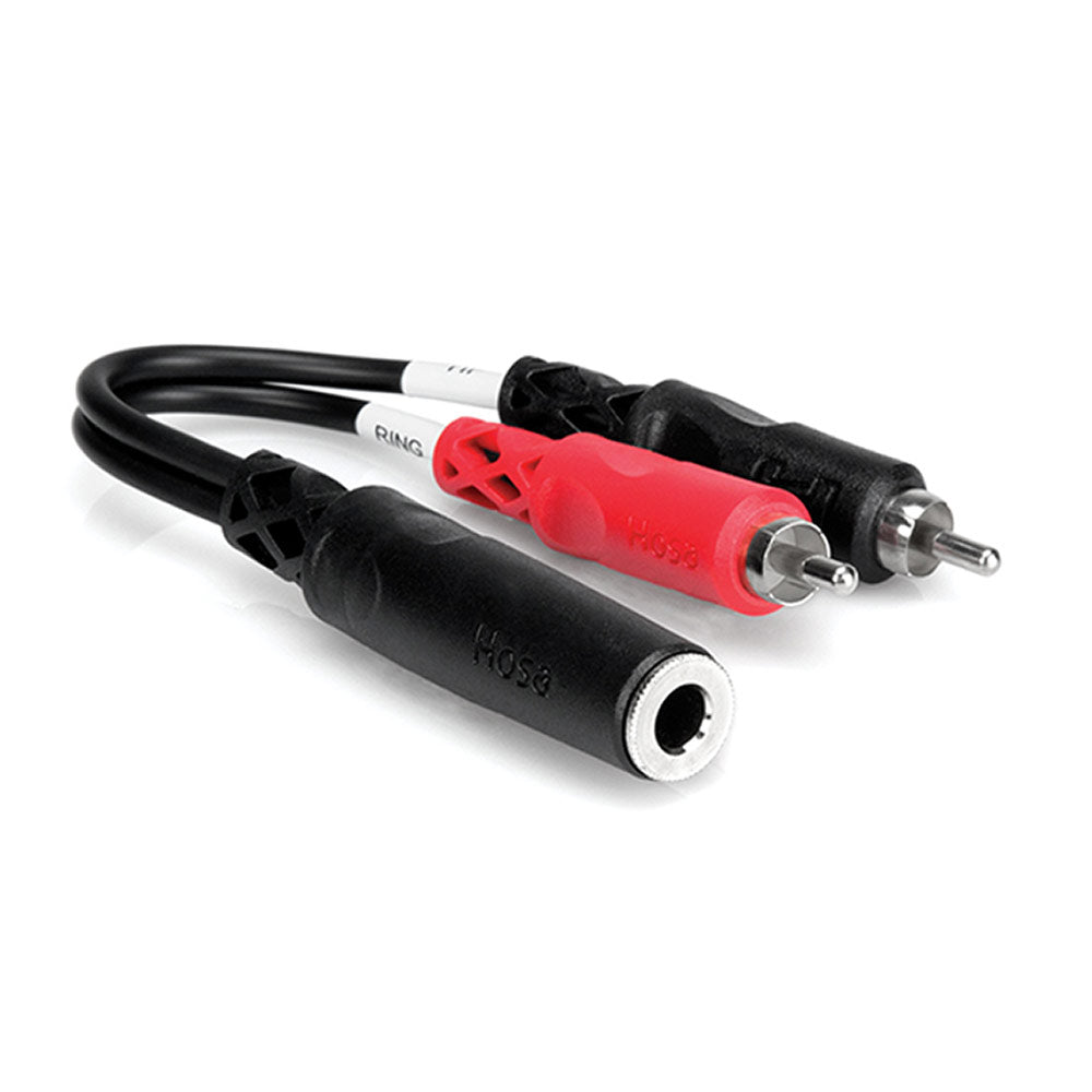 Hosa YPR-257 Stereo Breakout, 1/4 inch TRSF to Dual RCA