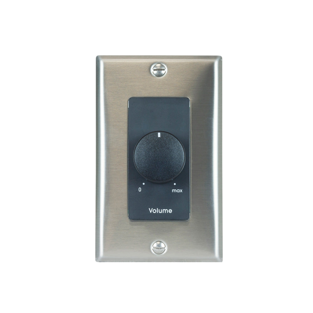 Lowell 100LVC-DSB Mono 100-Watt Wall-Plate Mounted Attenuator (Stainless Steel)
