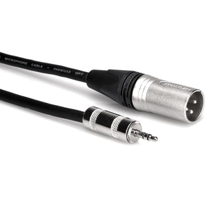 Hosa MMX-001.5 Camcorder Microphone Cable, Hosa 3.5 mm TRS to Neutrik XLR3M, 1.5 feet