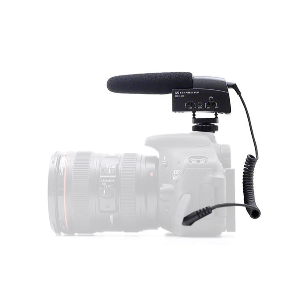 Sennheiser MKE400 Compact Lightweight Supercardioid Shotgun Microphone with Shockmount