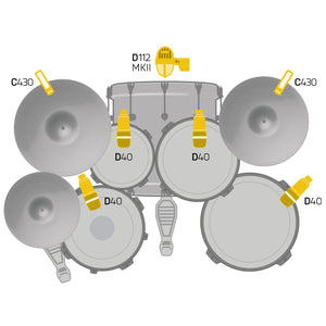 AKG Drum Set Concert I - Professional Drum Microphone Set