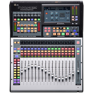 PreSonus StudioLive 32SC - Compact 32-channel/26-bus digital mixer with AVB networking and dual-core FLEX DSP Engine