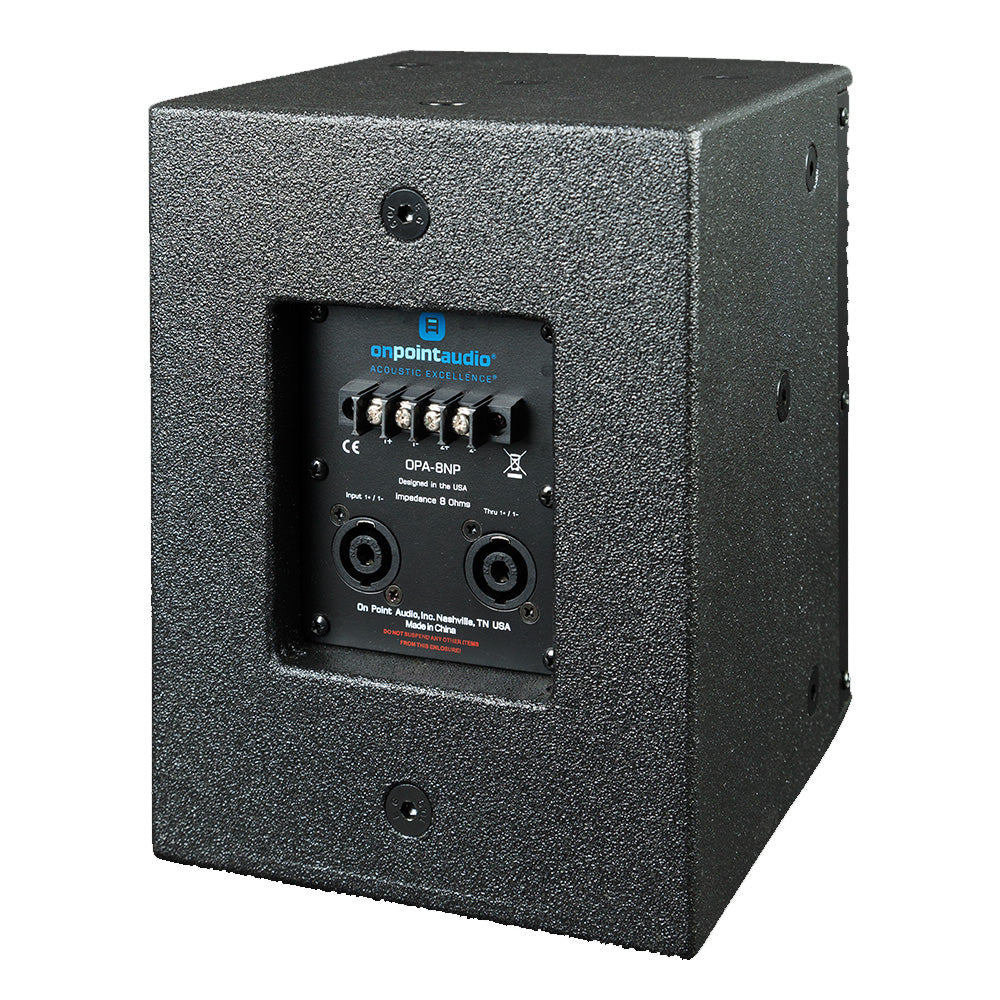 One Systems OPA 8 NP Two-Way Direct Weather Loudspeaker (Black)