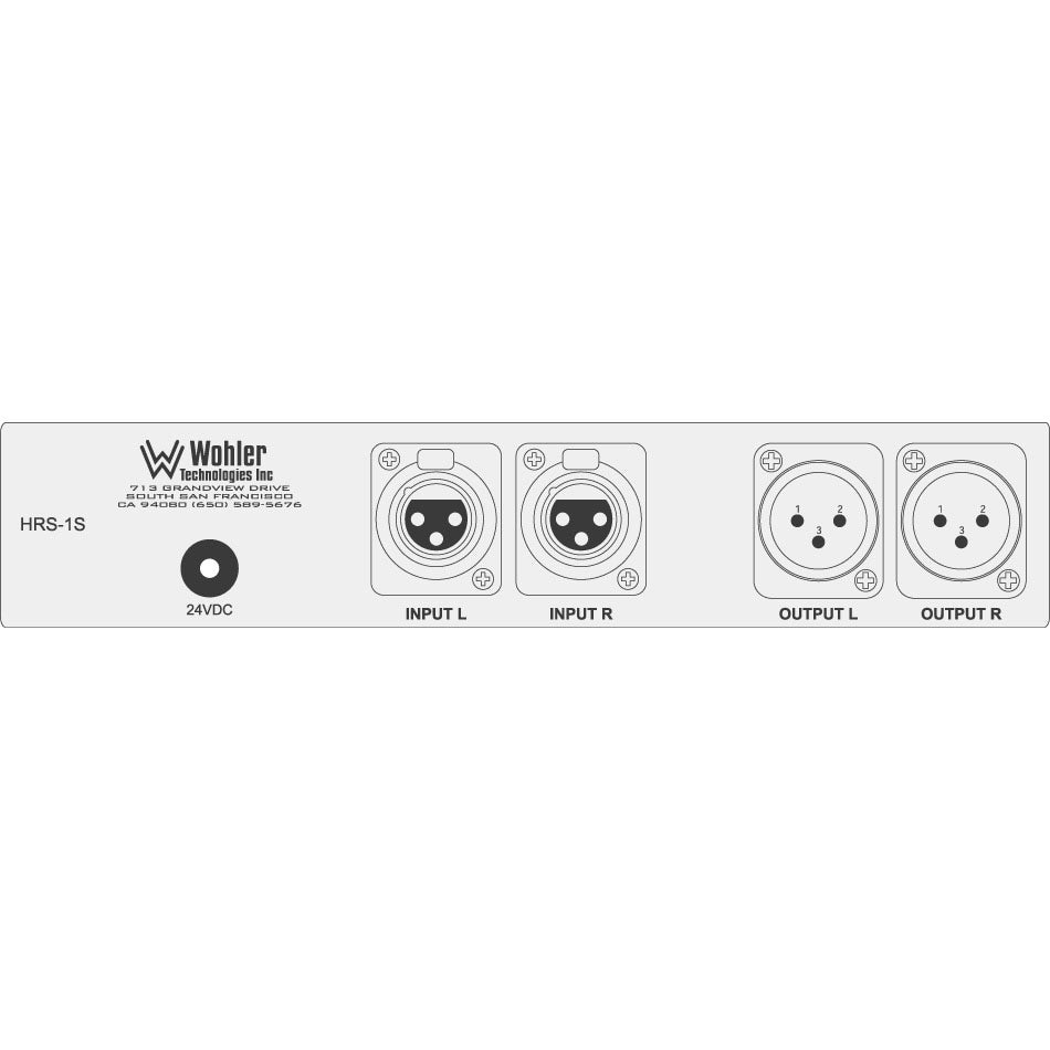 Wohler HRS-1S Half Rack 2-Channel Analog Audio Confidence Monitor