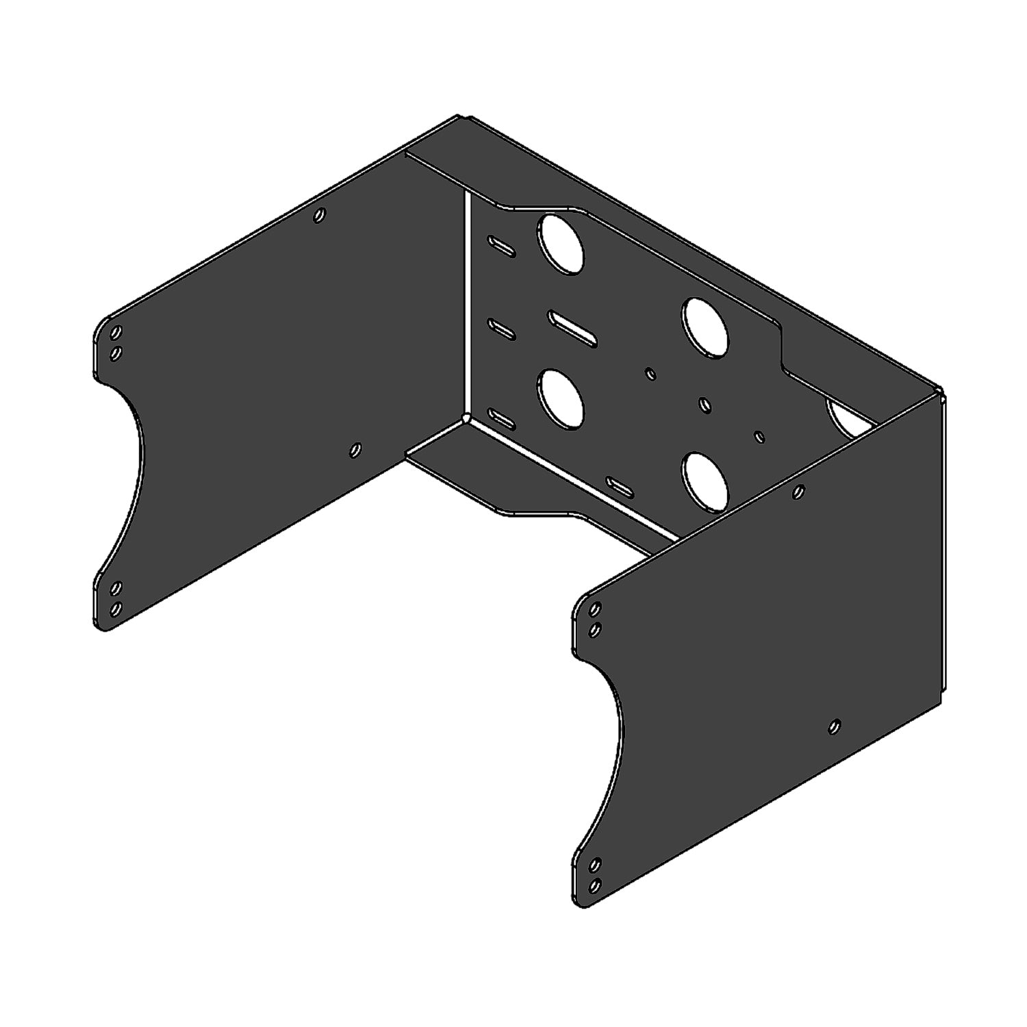 DAS AXU-Q10 - U-Bracket for Q-10 Loudspeaker (Black)