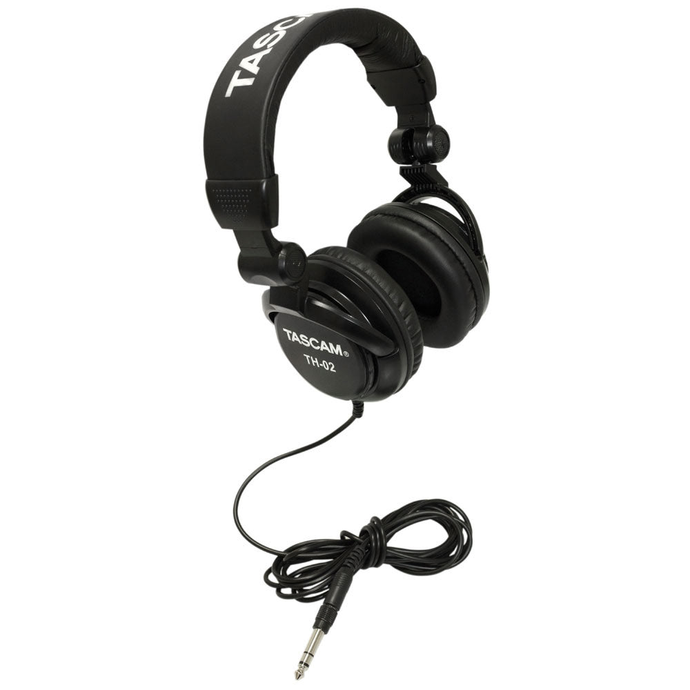 Tascam TH-02 Closed Back Studio Headphones (Black)