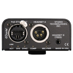 Studio Technologies Model 373A Dante Intercom Beltpack with XLR4M Connection