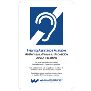 Williams AV FM 557-12 PRO D FM Plus Large-Area Dual Assistive Listening System w/ R37 Receivers